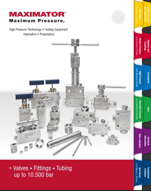 Valves, Fittings & Tubing Maximator UK