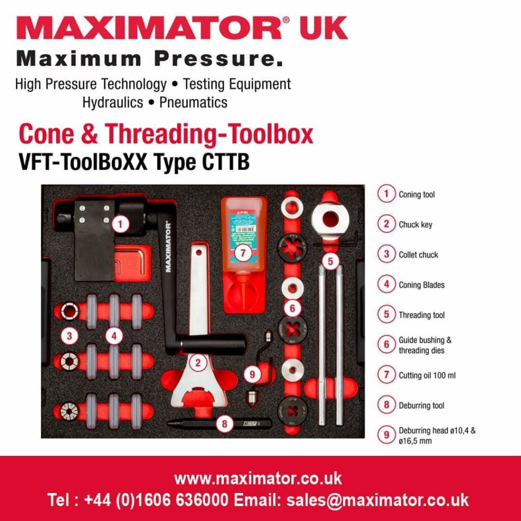 Maximator Coning And Threading VFT Toolboxx Maximator UK