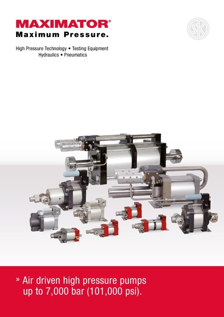 Air Driven High Pressure Pumps – Maximator UK